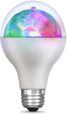 Multicolor Changing Disco Party LED Light Bulb, DISCO1/LED, A19, RGB, RGB Mul...
