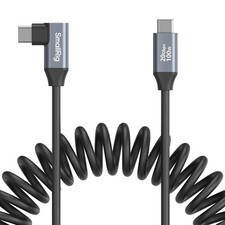 SMALLRIG USB C to C Coiled Data Cable Straight 1.15FT-3.28FT