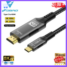 USB-C to HDMI Cable Adapter HDTV 4K 60Hz for Samsung LG MacBook Android iPhone