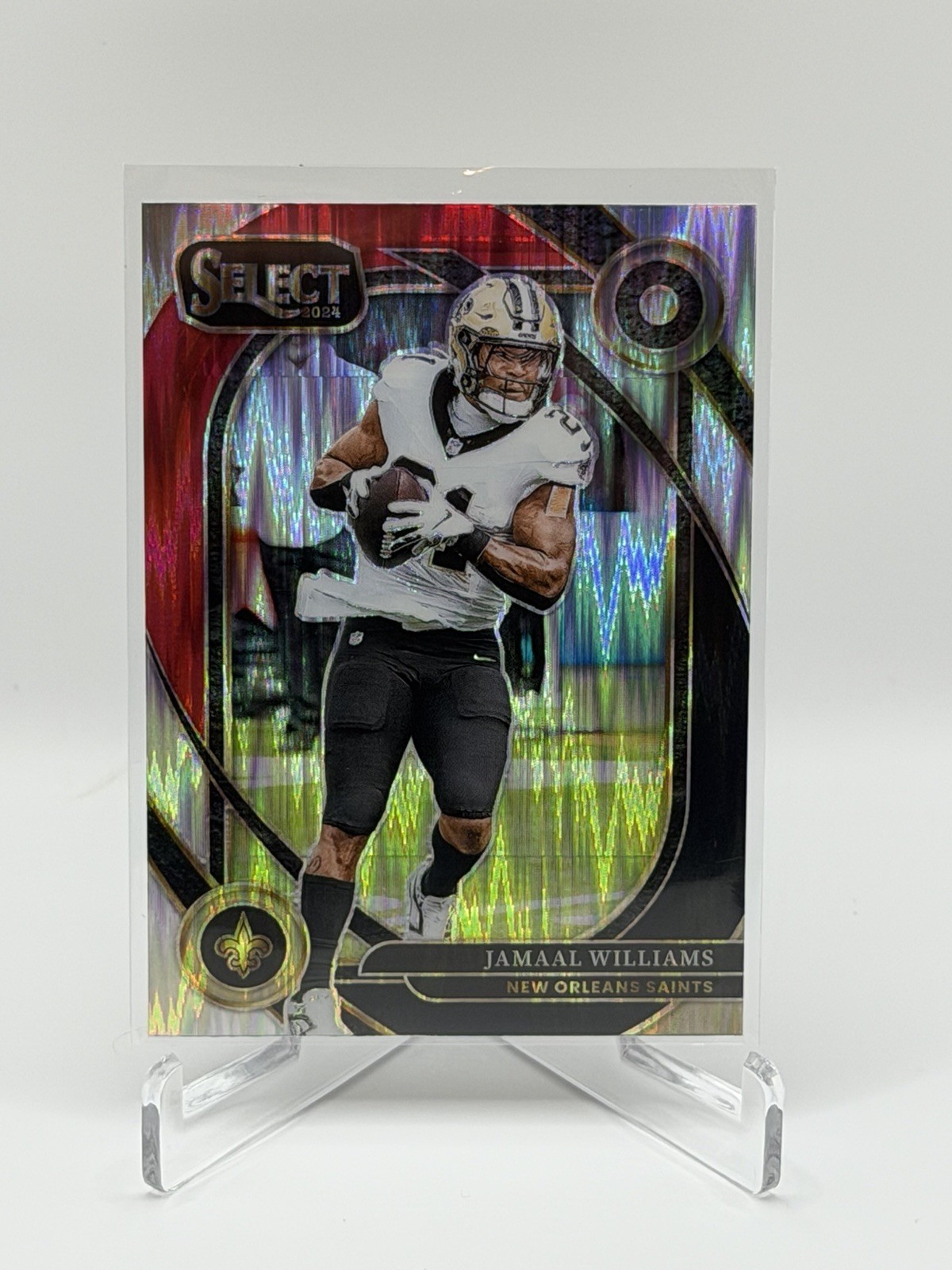 2024 Panini Select #295 Taysom Hill Black & Red Prizm Shock