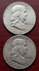 (SILVER) 1961/1962 Benjamin Franklin Half Dollars