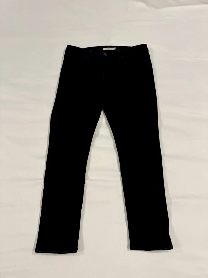 LEVI'S женщин 311 формирования узкие джинсы W32xL28 черный эластичной джинсовой ткани мягкий EUC - Изображение 2 из 4