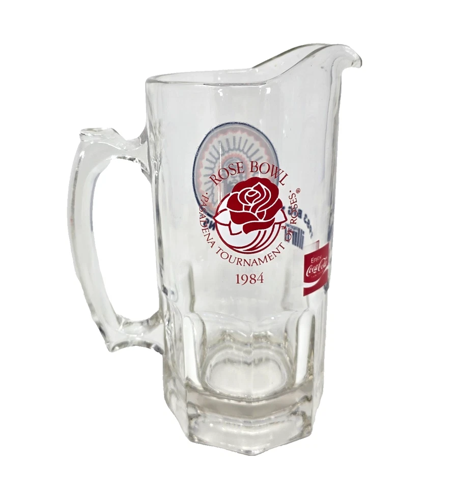University of Illinois Rose Bowl Big 10 Ten Champions Glass Pitcher Beer Chief - Image 3 of 4