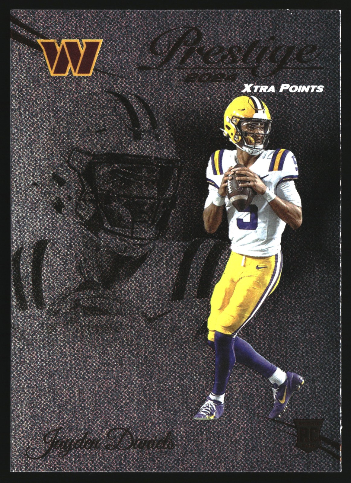 2024 Panini Prestige #302 Jayden Daniels Galaxy Xtra Points