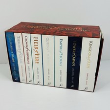 Throne Of Glass Sarah J. Mass Paperback Red Box Set Of 8 Original Covers No Map