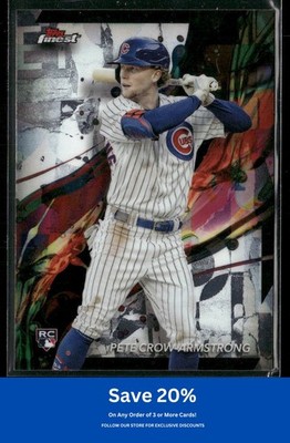 Pete Crow-Armstrong Rookie 2024 Finest #53 Chicago Cubs