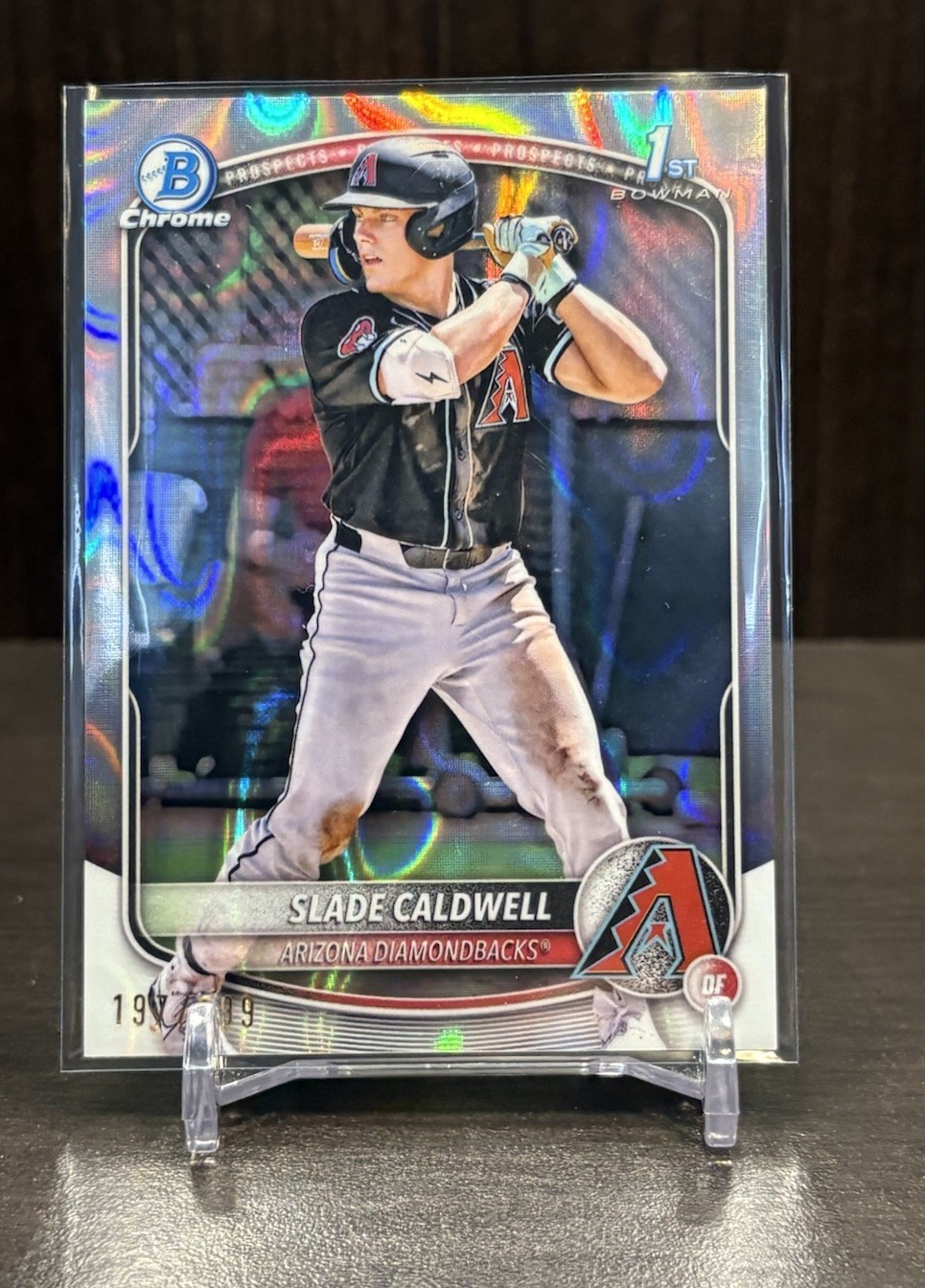 2025 Bowman Slade Caldwell #BCP-21 Bowman Chrome 1st Lava Refractor /399