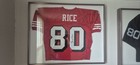 Jerry Rice Autographed Red San Francisco 49ers Jersey Framed with COA