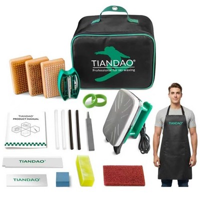 TIANDAO Ski Snowboard Tuning Waxing Kit with Iron, Wax, Edge Tuner, PTex, Bas...