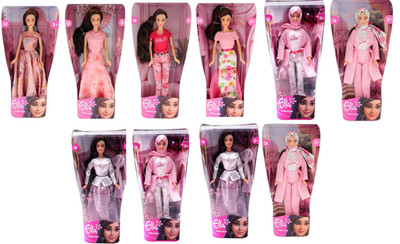 Neu Fulla Puppensammlung islamisch arabisch asiatisch Abaya Casuals Fulah 2 Puppen Set