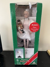 NEW 1997 Holiday Time Rotating Nutcracker Ballerina Musical Christmas 18  
