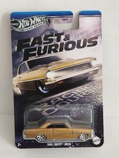Hot Wheels Fast & Furious 66 Chevy Nova 1/64 HW Silver Series