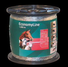 Kerbl Monolitze EconomyLine 1000 m Weidezaun Pferdeweide Elektrozaun Nylonkern