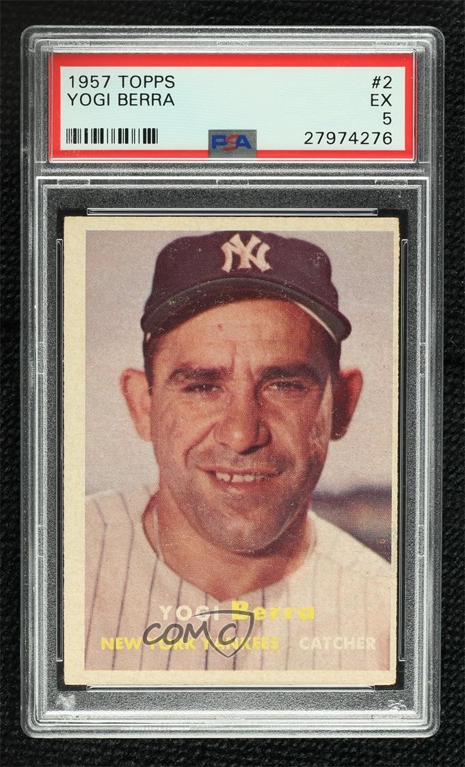 1957 Topps Yogi Berra #2 PSA 5 HOF g0d