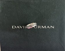 David Yurman Chevron SS Unisex Ring Size 8