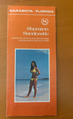#ad Vintage Sheraton Sandcastle Sarasota Florida 70#x27;s Brochure $10.00