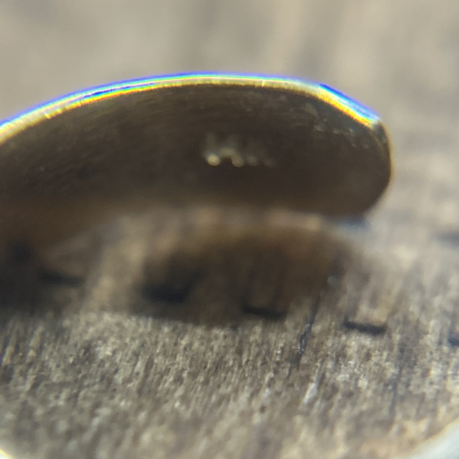 14k Gold Square Zig Zag Pattern Ring/ Toe Ring Sz… - image 3