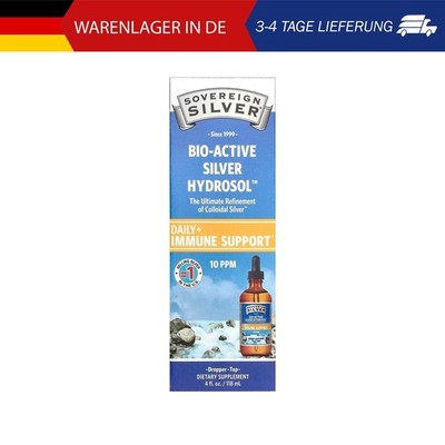 Sovereign Silver, Bio-Active Silver Hydrosol   Dropper-Top,zur täglichen Unterst