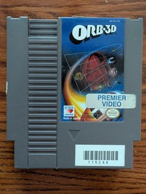 Orb 3D NES Nintendo Game Cartridge + Instruction Manual Authentic Cleaned Tested