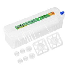 Wrap Dispenser Cling Film Cutter Adjustable With Slide Cutter Wrap Storage Box