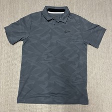 Nike Golf Tour Performance Heather Gray Men  s Dri-Fit Golf Polo, Size Small