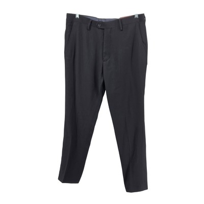 Mazari Mens Expandable Waist Dress Pants Black Slim Fit NWT Size 34x30