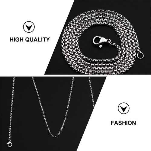 Collier en acier inoxydable pour femmes, Style Simple, sans pendentif, 1 pièce - Foto 11 di 12