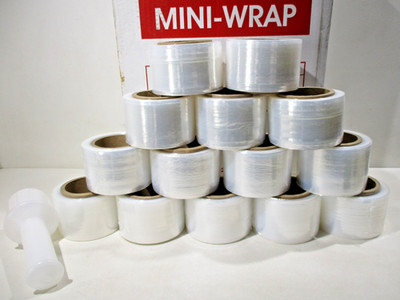 QTY=14: S-4211 U-line 100 Guage 3'' X 650 Foot Mini Stretch Film
