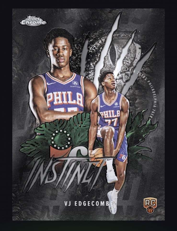 2025-26 TOPPS NBA Chrome Instinct Rookie RC - VJ EDGECOMBE(TOPPS NBA DigitaICard
