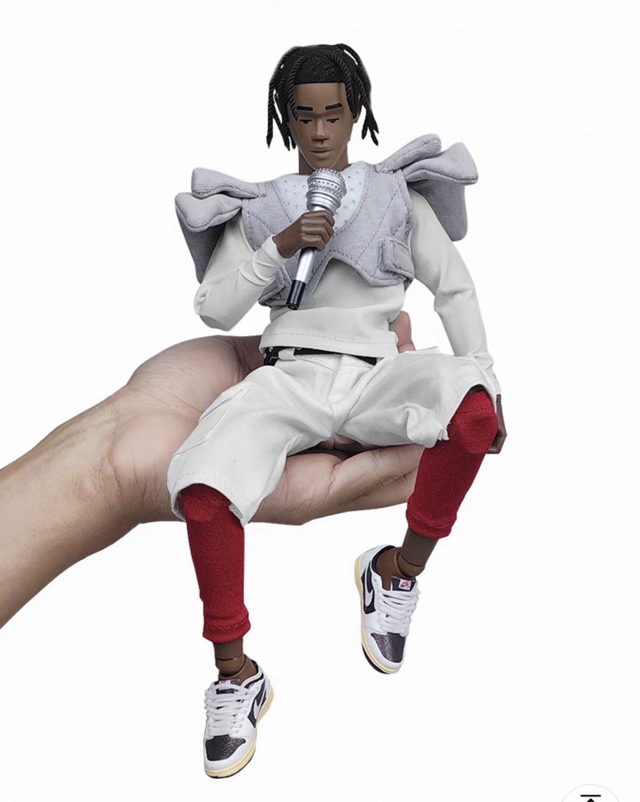 Music Rapper Figure Travis Scott 1/6 Rapper Action Figure Cactus Jack Astroworld Outfit ...