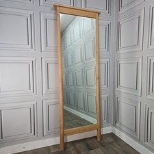 Solid Oak Cheval Mirror - -Frank Hudson "Wycombe" Full Length Dressing Bedroom