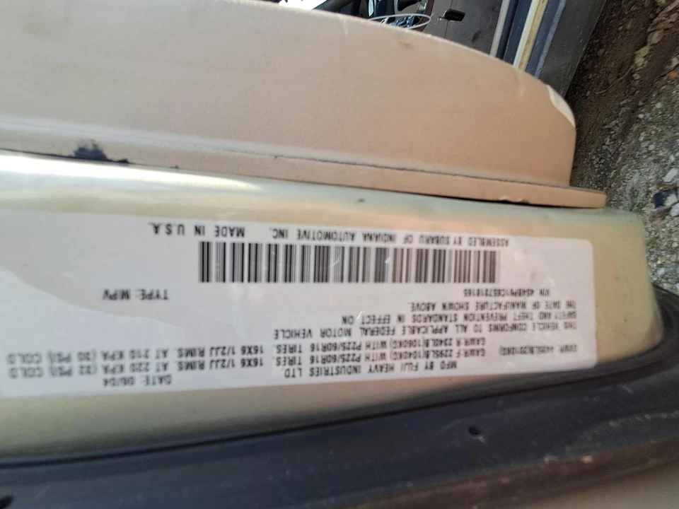 Used Front Center Interior Rear View Mirror fits: 2005 Subaru Legacy w/o automat Foto 2 de 4