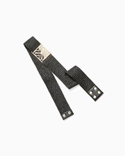 LILLY PULITZER  BLACK NOIR   ARTA STRETCH RAFFIA BELT  NEW L / XL  58 