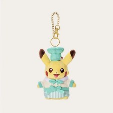 Llavero Café Camarero Pikachu Dulces Llavero Peluche Pokémon Japonés Exclusivo