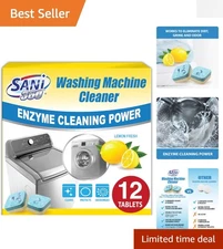 Deep Cleaning Enzyme Washing Machine Cleaner - Eliminate Odors and Freshen Up
