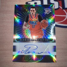 2020 Aleksej Pokusevski Panini Select Youth Explosion Silver Auto RC 