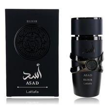 Asad Elixir by Lattafa, 3.4 oz EDP Spray for Men