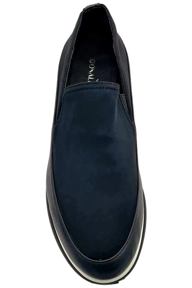 Donald Pliner 女式 Lizzee 绉织弹性运动鞋黑色 — 第 2/3 张图片