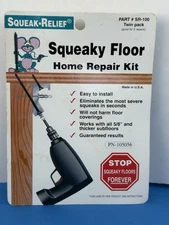 Squeak-Relief Squeaky Floor Home Repair Kit Part SR-100 Twin Pack NOS FS