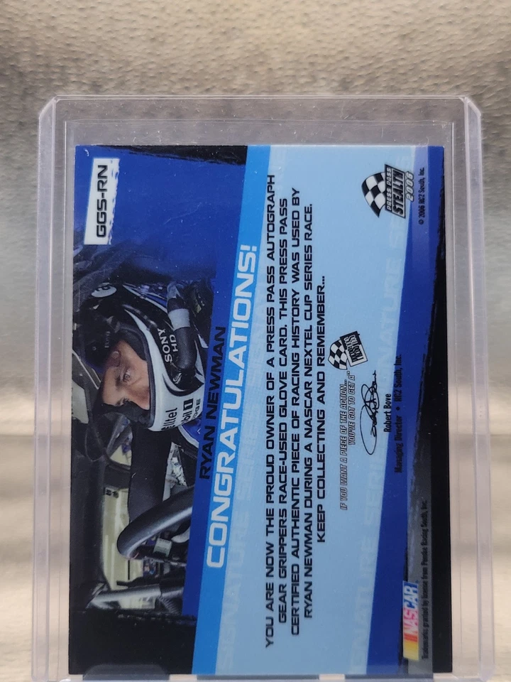 Ryan Newman 2006 Press Pass Stealth Gear Grippers Relic Autograph /12 RARE AUTO - Image 2 of 2