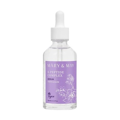 MARY & MAY 6 Peptide Complex Serum 80mL #Youth & Glow Big Size