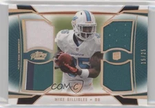 2013 Topps Prime Quad Relics Copper Rainbow /25 Mike Gillislee #QR-MGI Rookie RC