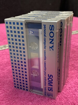 9 x Personal computer cassette SONY SOM 15 - Audio Tape