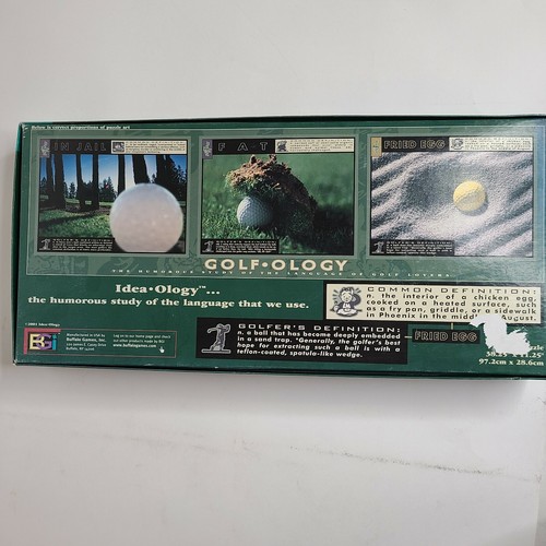 Vintage GOLFOLOGY Golf-ology 750+ Piece Puzzle 3 Feet Long Funny White Elephant - Picture 4 of 7