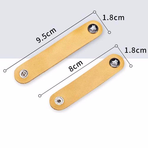 Cable Clip Cable Holder Winder Straps Cowhide Leather Cord Tidy Storage Cable - Photo 2/18