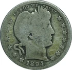 1894-O Barber Quarter Good Condition