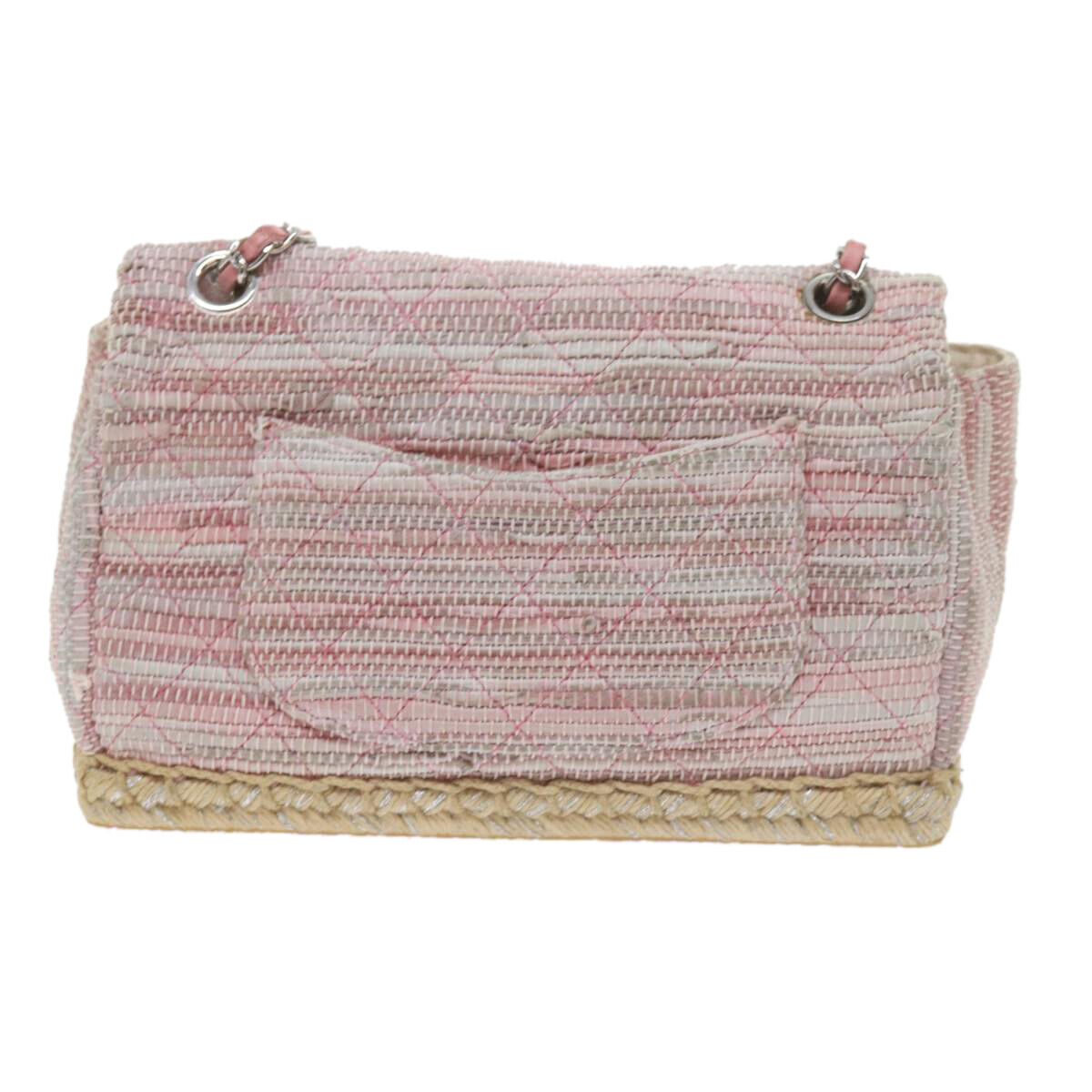 CHANEL Matelasse Chain Shoulder Bag Leather Pink … - image 2