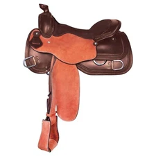 Leather Premium Western Saddle for Horse with Tack Set Available Multiple Size