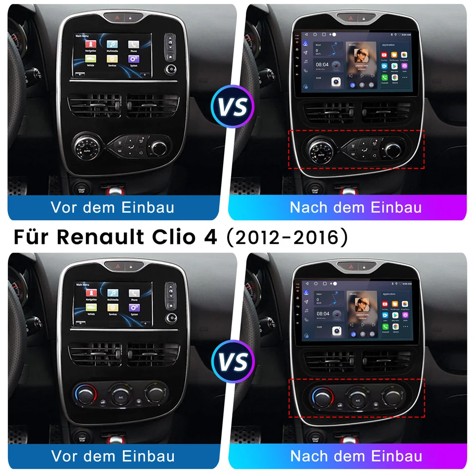 DAB+ Für Renault Clio 4 2012-2019 Android Autoradio GPS 128GB Apple CarPlay SWC - Bild 3 von 4