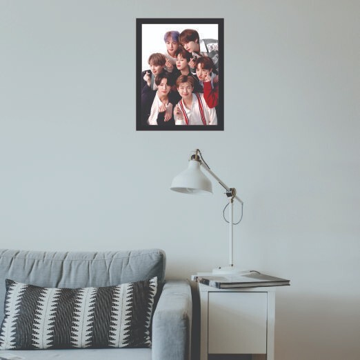 BTS Photo Frame Synthetic Wood & Paper For Home and Office